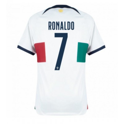 Fotballdrakt Herre Portugal Cristiano Ronaldo #7 Bortedrakt VM 2022 Kortermet